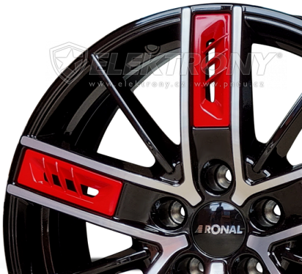 Alu kola RONAL R67 JB FC Red Left 8x18 5x114 ET40