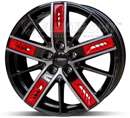 Alu kola RONAL R67 JB FC Red Left 8x18 5x114 ET40