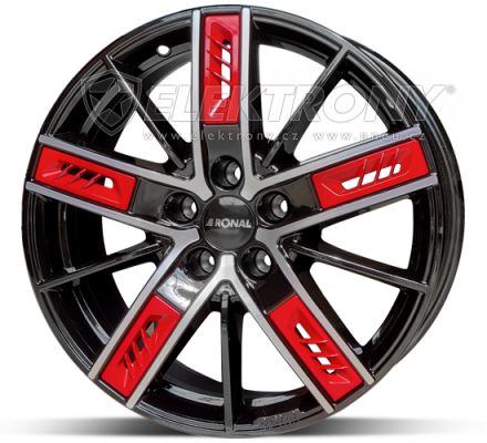 Alu kola RONAL R67 JB FC Red Right 8x18 5x114 ET40